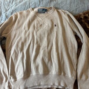 Ralph Lauren Cream V-Neck Sweater